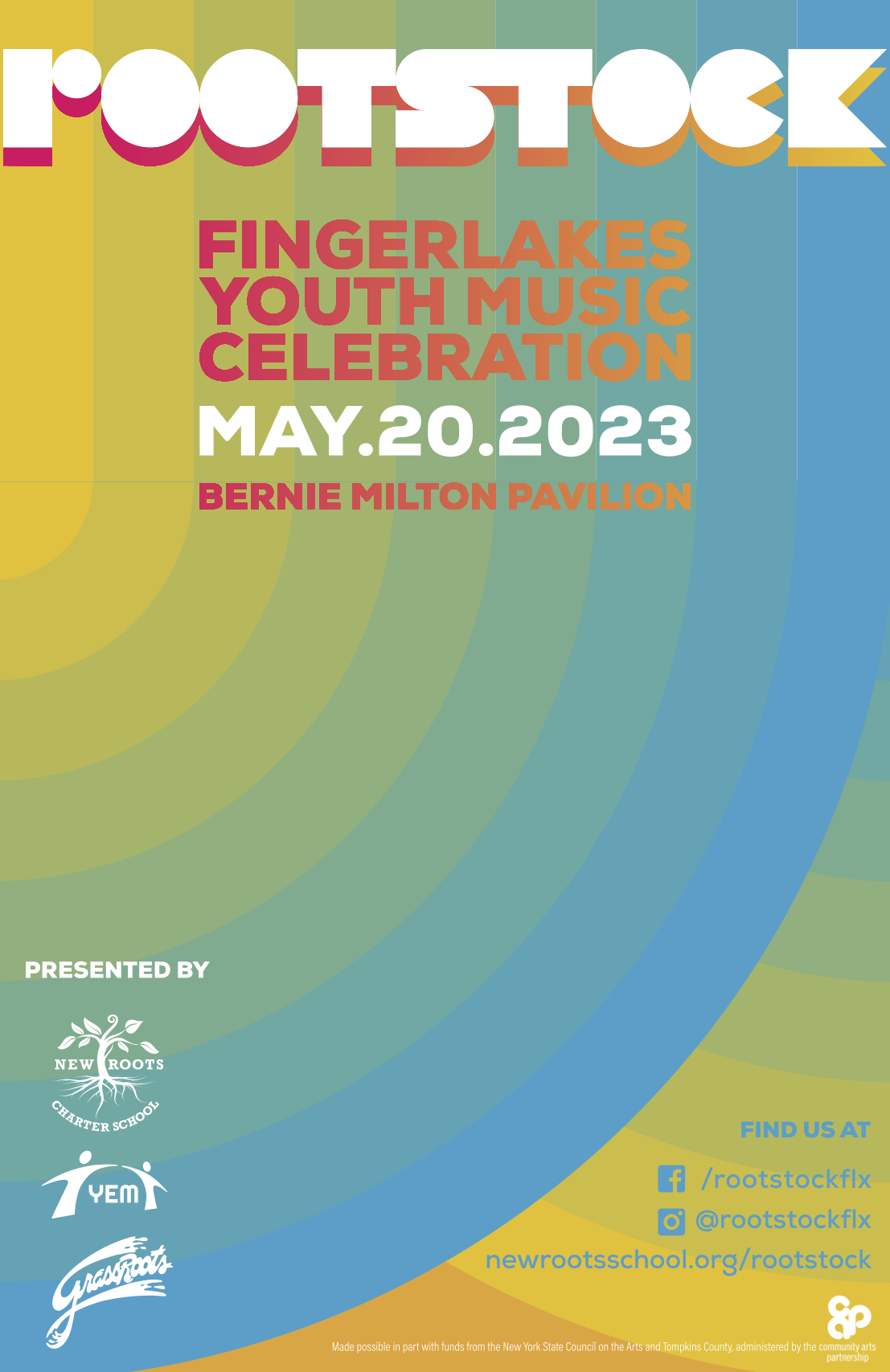 Rootstock Youth Music Celebration & YEM (Youth Entrepreneurship Market) Return to the Bernie Milton Pavilion stage on May 20th
